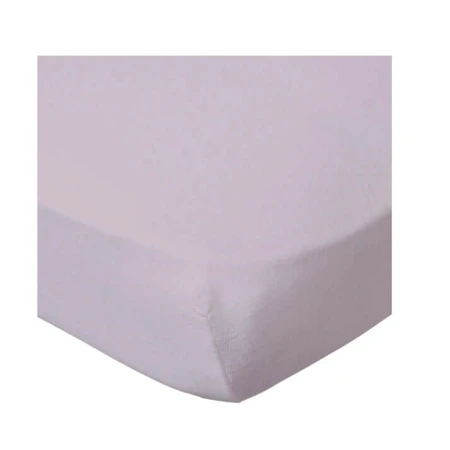 2 Sábanas 60X120cm 100% Algodón Blanco/Morado Babycalin