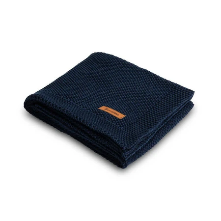 Blanket 100% Cotton Dark Blue 100X80