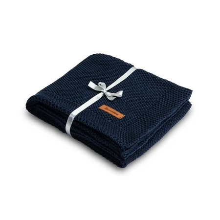 Blanket 100% Cotton Dark Blue 100X80