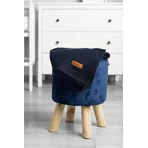 Blanket 100% Cotton Dark Blue 100X80
