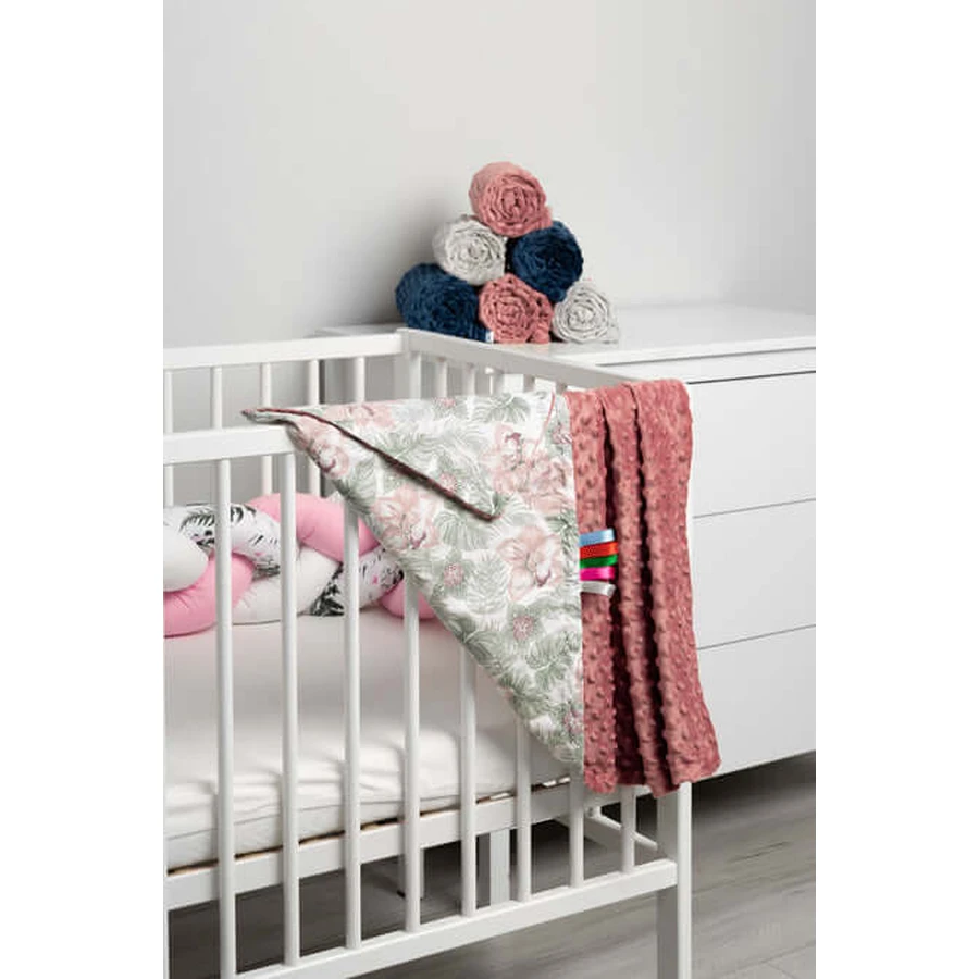Decke - Retro Rosa Palmen 100X80
