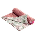 Decke - Retro Rosa Palmen 100X80