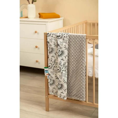 Manta Minky Gris 75 X 100