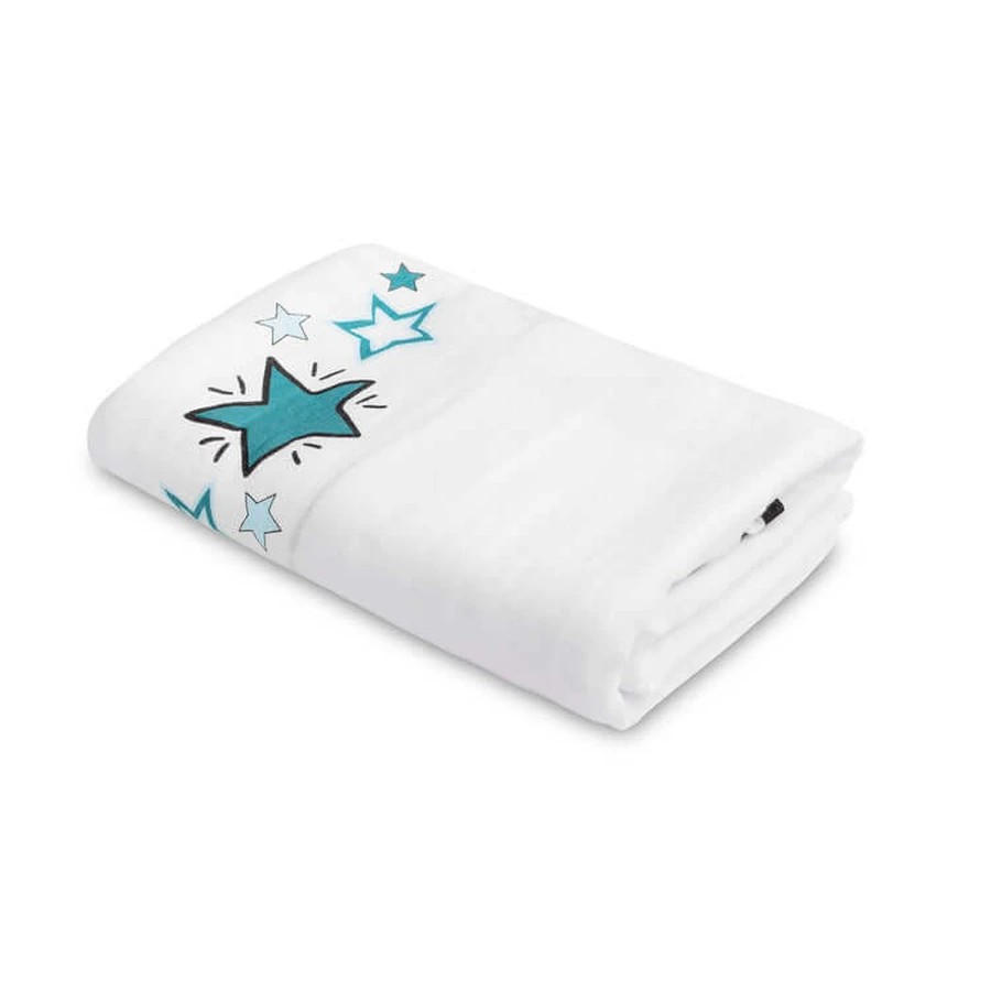 Mousseline fotomat Boho Wit 120X120