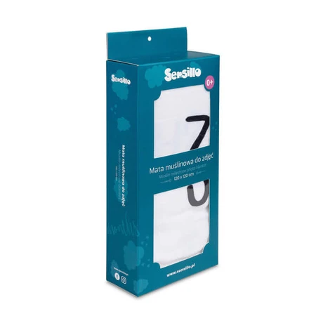 Mousseline fotomat Boho Wit 120X120