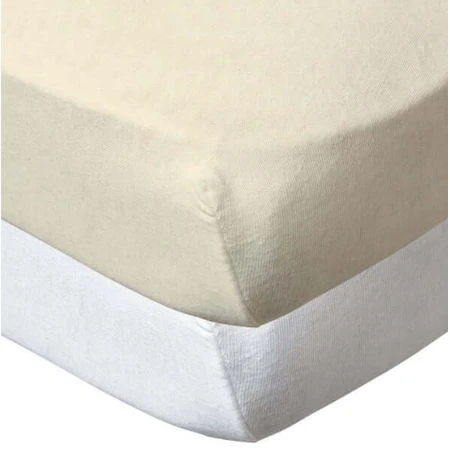 2er Set Laken 60X120 cm Weiß + Beige Babycalin