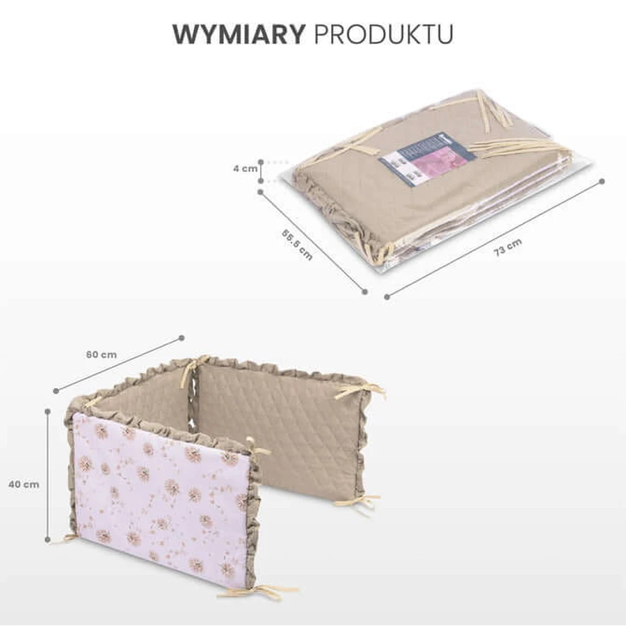 Dandelions Bed Cover Beige Sensillo
