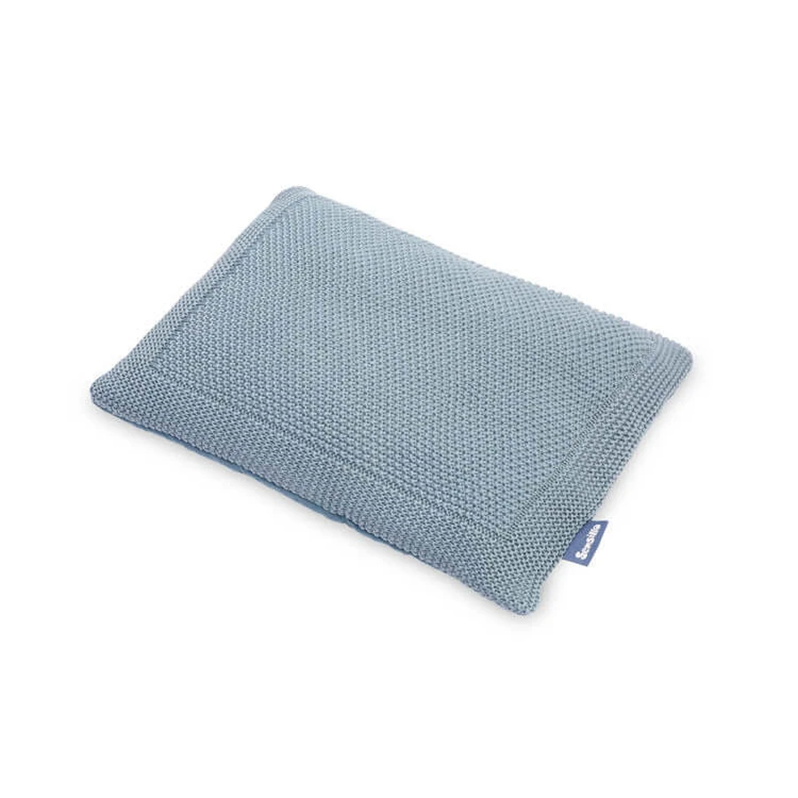 Musselin-Set für Bett oder Kinderwagen Blau