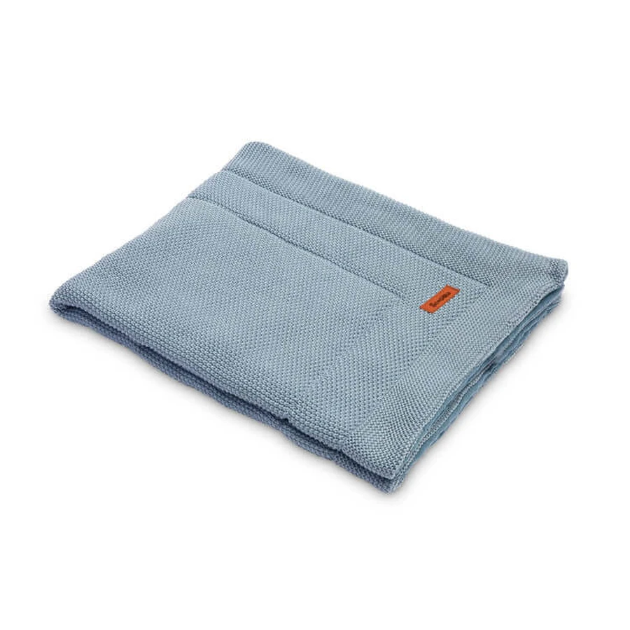 Musselin-Set für Bett oder Kinderwagen Blau