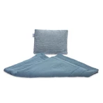 Musselin-Set für Bett oder Kinderwagen Blau