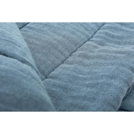 Musselin-Set für Bett oder Kinderwagen Blau