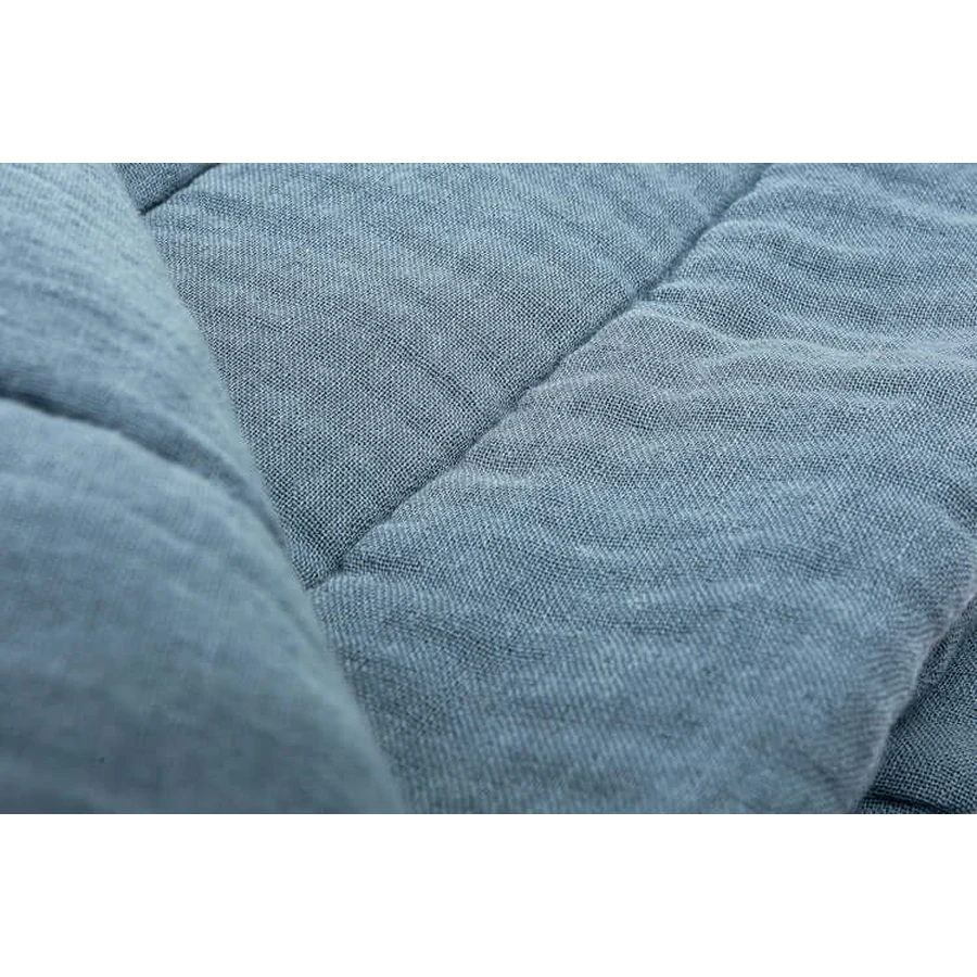 Musselin-Set für Bett oder Kinderwagen Blau