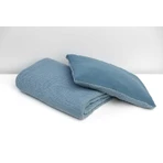 Musselin-Set für Bett oder Kinderwagen Blau