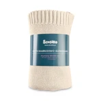 Decke aus Bambus und Baumwolle - Cappuccino 80X100