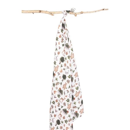 Muslin Swaddle Forest Animals 120X120 Eg-0155 Sensillo