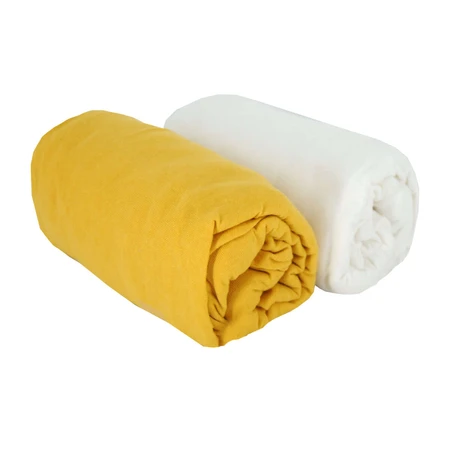 Sheets 2 Sheets 60X120Cm 100% Cotton White/Crepe Babycalin