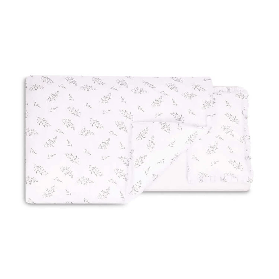 Juego de Dormitorio 2 Piezas Ramitas Verdes 100X135 Sm Sensillo