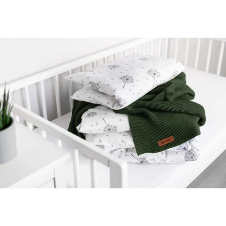 Bambus-Baumwoll-Decke grün 100X80