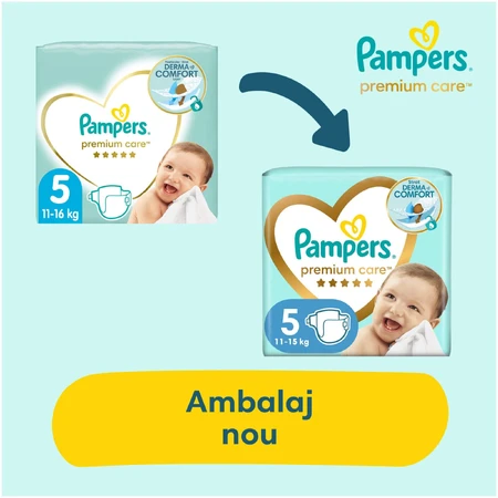 Premium Care Diapers No. 5, 11-16 Kg, 88 pieces, Pampers