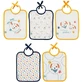 Satz von 5 Lätzchen 20X25cm - Toutou Babycalin