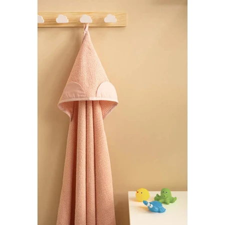Bathroom Towel Crepe Teddy 100X100- Pink