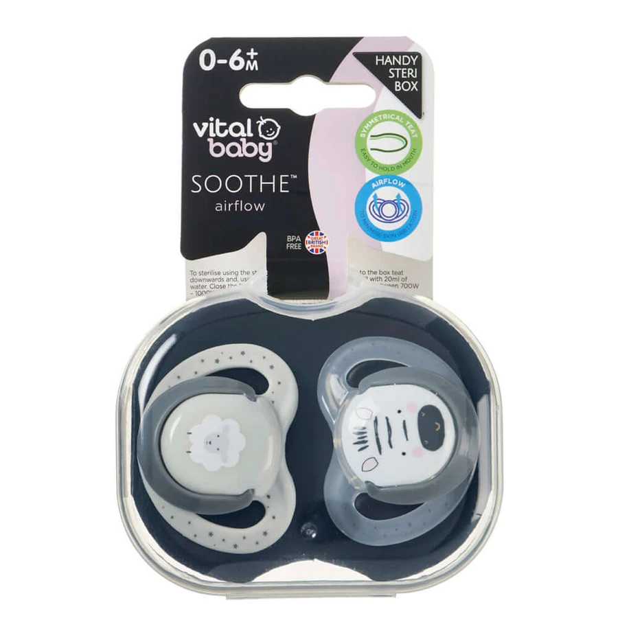 Beruhigungssauger mit Luftstrom 0-6 Monate Vital Baby