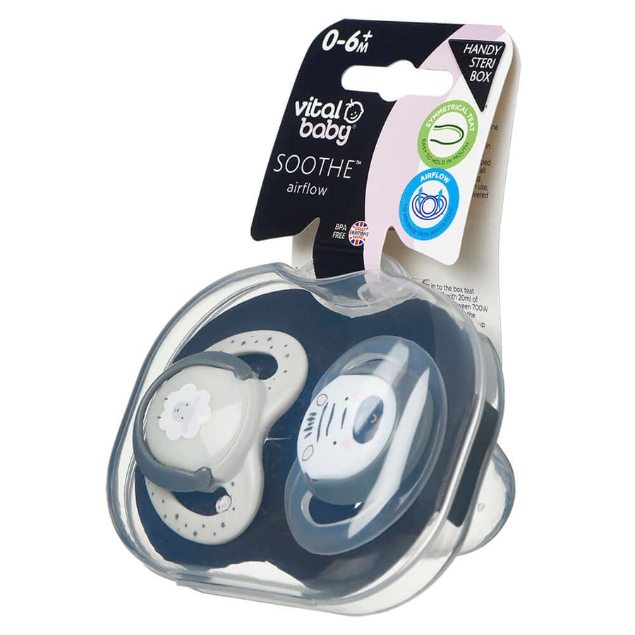 Beruhigungssauger mit Luftstrom 0-6 Monate Vital Baby