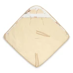 Muslin Luier 90X90Cm Beige Konijntje Voor Autostoel 0-13Kg