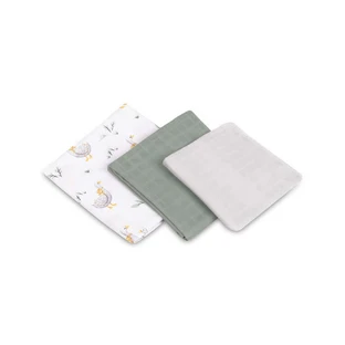 Mullwindeln Satz von drei Größen Gans Eg-0100 Sensillo