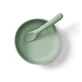 Juego de Vaso y Cuchara de Silicona para Vacío Mint Vital Baby