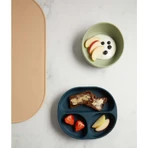 Juego de Vaso y Cuchara de Silicona para Vacío Mint Vital Baby