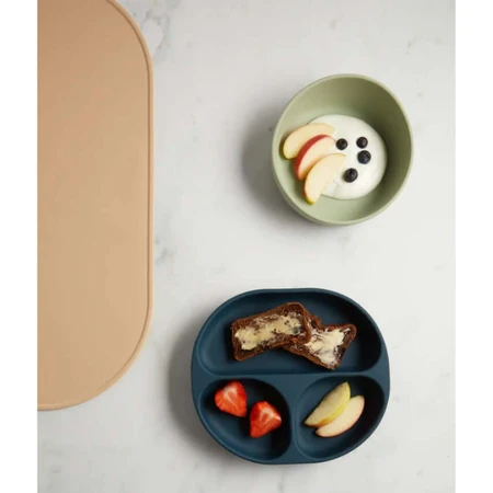 Juego de Vaso y Cuchara de Silicona para Vacío Mint Vital Baby