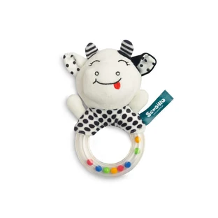 Rattle Black and White Cow Sensillo