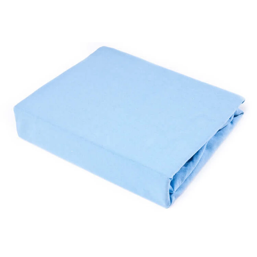 Cotton Sheet With Elastic Jersey Blue 120X60 Sensillo