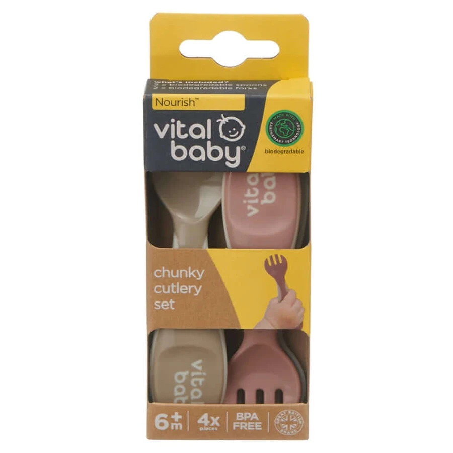 Earthsmart Vital Baby Cucharas especiales para autoalimentación