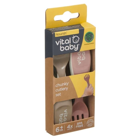 Earthsmart Vital Baby Cucharas especiales para autoalimentación