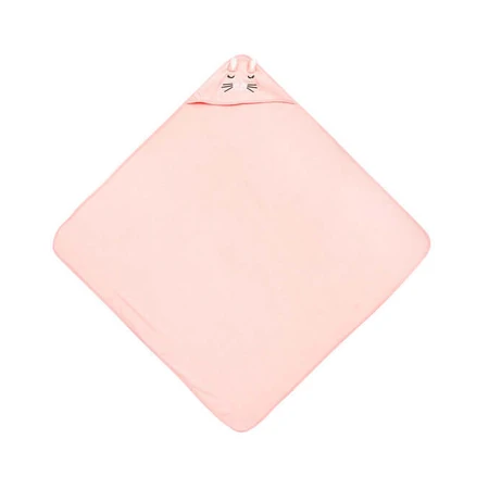 Babyhandtuch mit Kapuze 100X100 Sm Kaninchen Rosa Sensillo