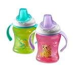 Einfacher Trinklernbecher mit abnehmbaren Henkeln 260 ml. Grünes Vital Baby