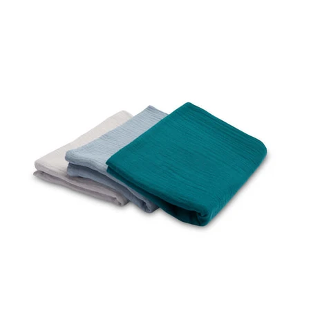 Mullwindeln Uniform Blau 3 Stück 60X80Cm