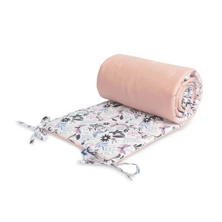 Bavoir en coton Papillons roses