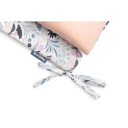 Bavoir en coton Papillons roses