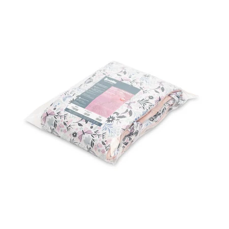 Bavoir en coton Papillons roses