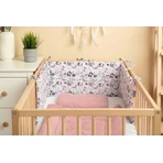 Bavoir en coton Papillons roses