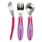 Utensilios de metal para niños 12M+ Morado Vital Baby