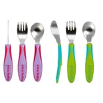 Utensilios de metal para niños 12M+ Morado Vital Baby