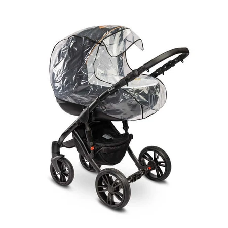 Regenhoes voor newborn mandje met venster Caretero