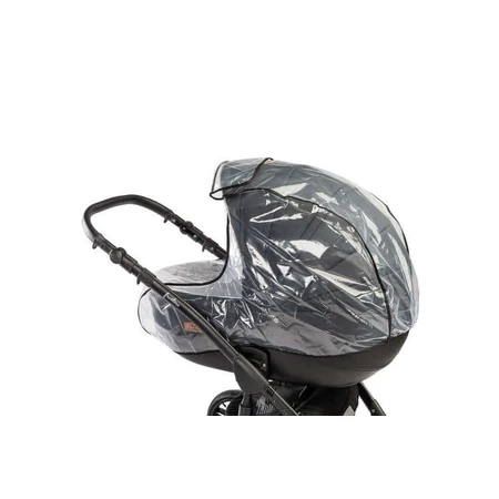 Regenhoes voor newborn mandje met venster Caretero