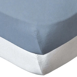 Set of 2 Sheets 60X120Cm Blue-White Babycalin