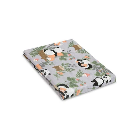 Muslin Diaper Panda And Fox 120X120 Cm