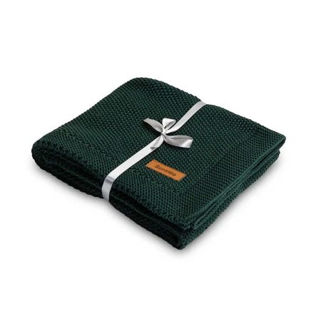 Blanket 100% Cotton Dark Green 100X80